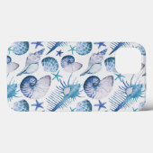 水色シェル Case-Mate iPhoneケース (裏面 (横))