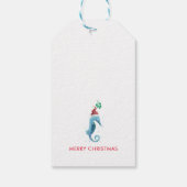 水色シーホースのミストレ航海のート ギフトタグ (裏面)