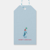 水色シーホースのミストレ航海のート ギフトタグ (裏面)
