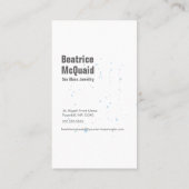 水色シーホース航海の 名刺 (裏面)