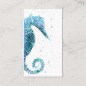 水色シーホース航海の 名刺 (正面)
