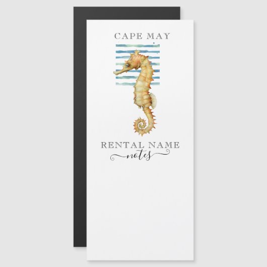 水色シーホース、ビーチの町、ケープメイノート (正面/裏面)