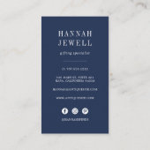 水色シーホース 名刺 (裏面)