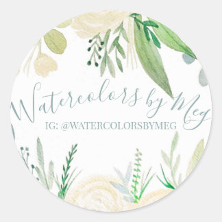 水色シール ラウンドシール