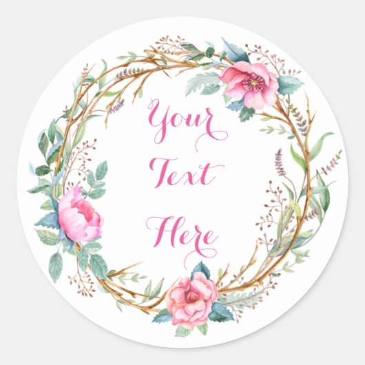 水色シール ラウンドシール (正面)