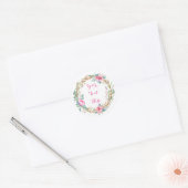 水色シール ラウンドシール (封筒)