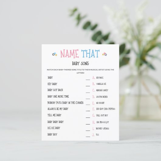 水色ジェンダーリビールネームそのベビーソングゲーム (スタンド正面)