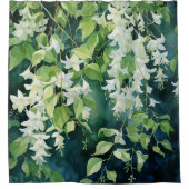 水色ジャスミンブロッサムドリフト シャワーカーテン (正面)