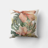 水色ジャングルオーキッドの花 クッション (裏面)