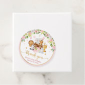 水色ジャングルサファリアニマルガールズ誕生日 フェイバータグ (インサイチュ)