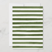 水色ジャングル動物ベビーシャワー 招待状 (裏面)