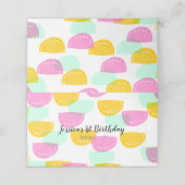 水色スイカ切手テンカラフルト プレイスカード (外部開封)