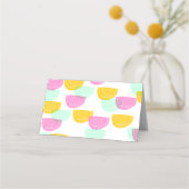 水色スイカ切手テンカラフルト プレイスカード (裏面)