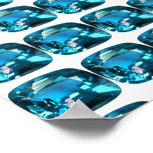 水色スカイブルー ポスター (角)