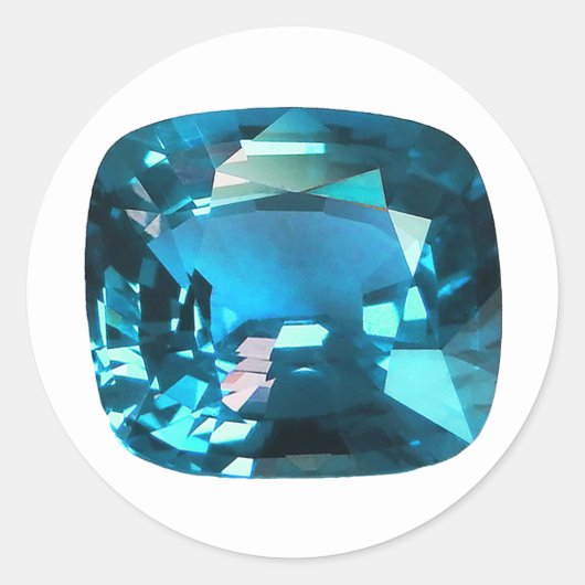 水色スカイブルー ラウンドシール (正面)