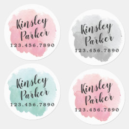 水色スクリプト名Ironオン ラベル