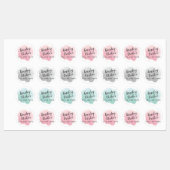 水色スクリプト名Ironオン ラベル (シート)