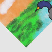 水色スケッチのガチョウの地球外的な瞬間 薄葉紙 (詳細)