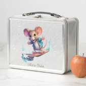 水色スケートボードマウスメタルランチボックス メタルランチボックス (インサイチュ)