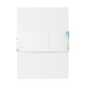 水色スタイリッシュシックなダークナビブルー 招待状ベリーバンド (裏面例)