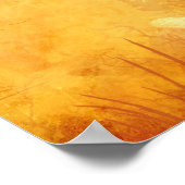 水色スターキングクーガー動物山獅子 ポスター (角)