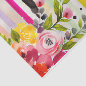 水色ストライプよくはしゃぐお洒落ピンク 薄葉紙 (詳細)