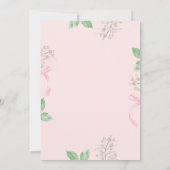 水色ストロベリートラック赤ちゃんシャワー 招待状 (裏面)