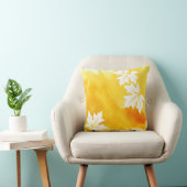 水色スプラッシュイエローメープル離れモダン品 クッション (椅子)