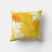 水色スプラッシュイエローメープル離れモダン品 クッション (裏面)