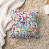 水色スプラッシュ抽象芸術液滴 クッション (ブランケット)