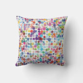 水色スプラッシュ抽象芸術液滴 クッション (裏面)