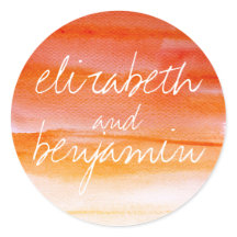 水色スワッシュオレンジ結婚色