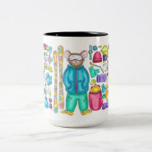 水色ス図解入りの、写真付きのキーピカギアスプレッド ツートーンマグカップ (中央)