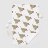 水色ソングバードマウンテンテールバード ゴルフタオル (インサイチュ)