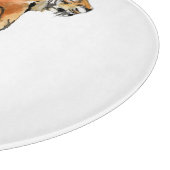 水色タイガーシッティング カッティングボード (角)