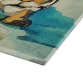 水色タイガー カッティングボード (角)