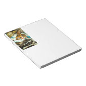 水色タイガー ノートパッド (アングル)