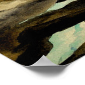 水色タイガー ポスター (角)