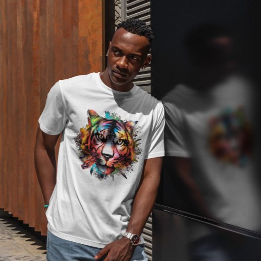 水色タイガー Tシャツ