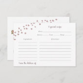 水色タンデムバイクレシピカード サンキューカード (正面/裏面)