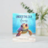 水色タートルアンダーザシー誕生日シンボルや象徴 (スタンド正面)