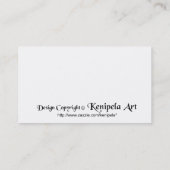 水色タートルプロファイルカード 名刺 (裏面)