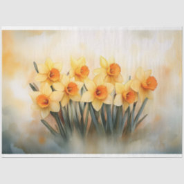 水色ダッフォジルイエローと緑のデコページ 薄葉紙