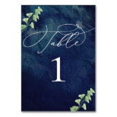 水色ダークブルーと緑結婚色 テーブルナンバー (裏面)