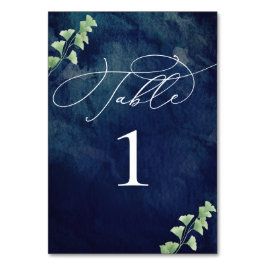水色ダークブルーと緑結婚色 テーブルナンバー
