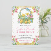 水色チックスと卵春イースターブランチ 招待状 (スタンド正面)