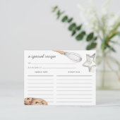 水色チョコレートチップクッキーレシピカード ポストカード (スタンド正面)