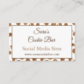 水色チョコレートチップスクッキーロイヤリティカード ロイヤリティカード (裏面)