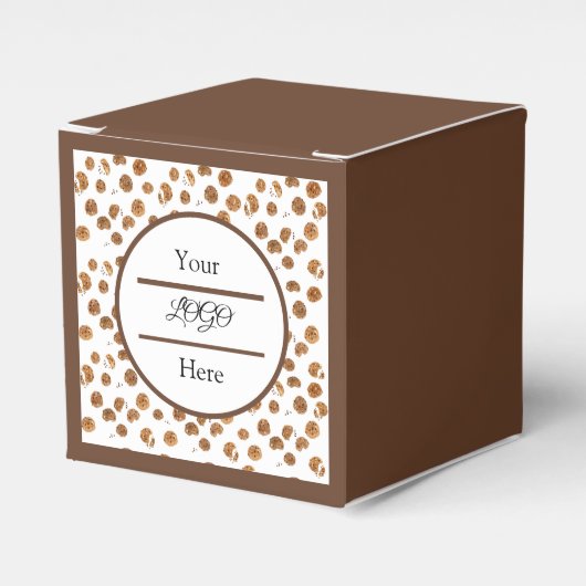 水色チョコレートチップスCookieベーカリーロゴ フェイバーボックス (正面サイド)