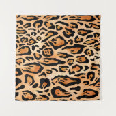 水色チーズプリント模様 タペストリー (正面(横))